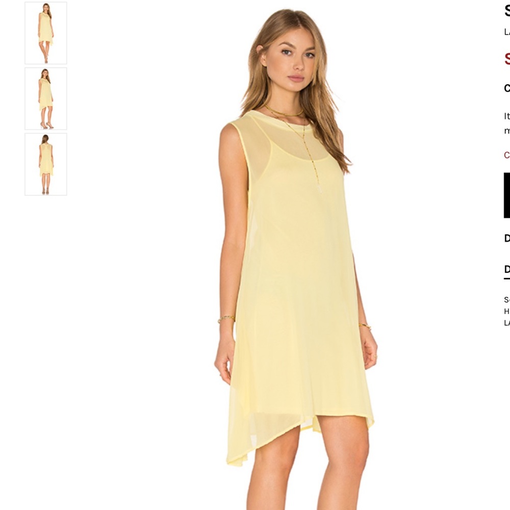 LACAUSA sleeveless dress. NWOT